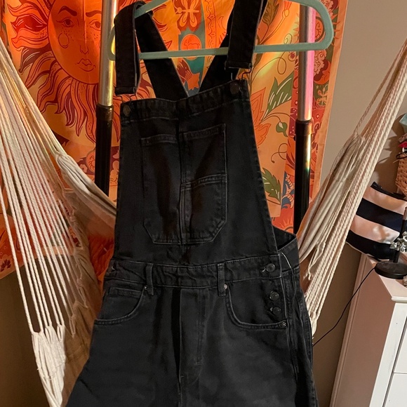 Black Overalls Size M - Free People - Picture 1 of 4